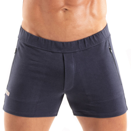 TOF Paris Paris Zipped Shorts - Navy