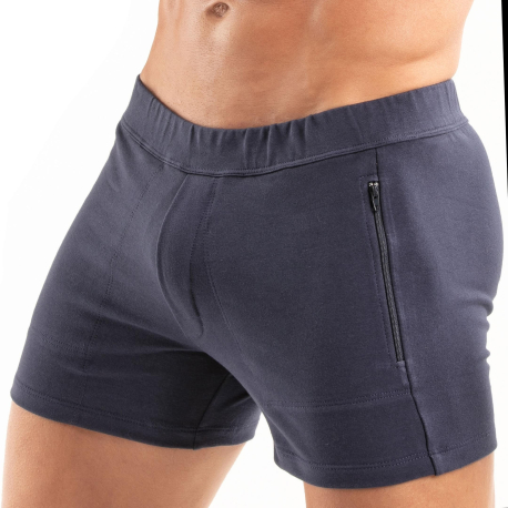 TOF Paris Paris Zipped Shorts - Navy