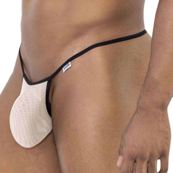 CandyMan Mesh G-String - Beige