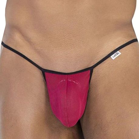 CandyMan Mesh G-String - Burgundy