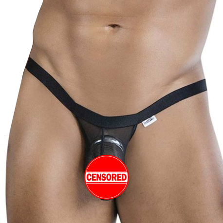 CandyMan Mesh Thong - Black