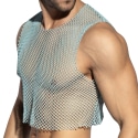 ES Collection Crop Top Beachy Résille Bleu Ciel