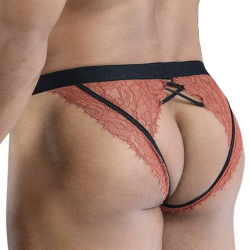 Jock Strap Dentelle Terracotta CandyMan