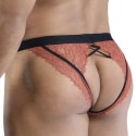 CandyMan Jock Strap Dentelle Terracotta
