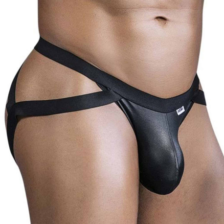 CandyMan Crisscross String Jock - Black