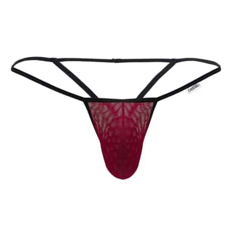 CandyMan Mesh G-String - Burgundy