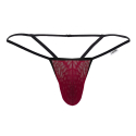 CandyMan Mesh G-String - Burgundy