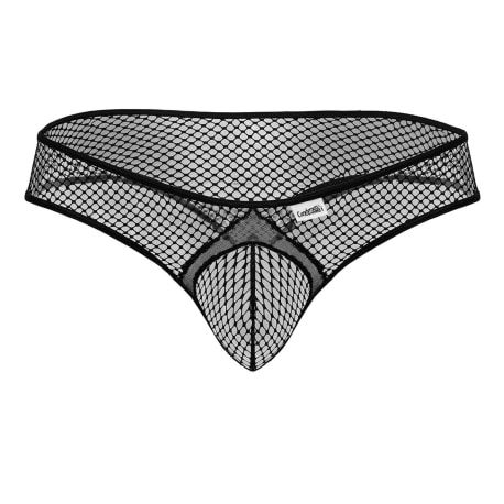 CandyMan String Résille Noir
