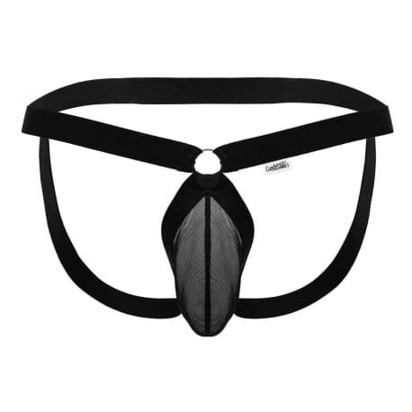 CandyMan Mesh String Jock - Black