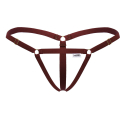 CandyMan Nudist G-String - Burgundy