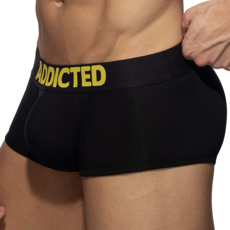 Addicted Black Soft Trunks - Black - Yellow