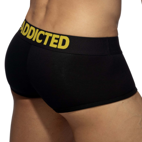 Addicted Black Soft Trunks - Black - Yellow
