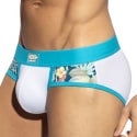 ES Collection Garden Panel Briefs - White