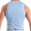 TOF Paris Chino Buttoned Vest - Sky Blue