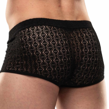 Boxer Court Riviera Noir TOF Paris