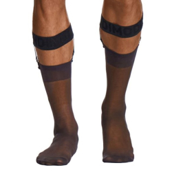 Fixe-Chaussettes Luxe Noirs