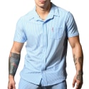 Andrew Christian Hamptons Seersucker Shirt - Blue