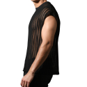 Andrew Christian Mesh Motion T-Shirt  - Black