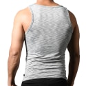 Andrew Christian Vibe Square Neck Tank Top - Heather Grey