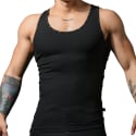 Andrew Christian Débardeur Beater Clouté Noir