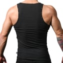 Andrew Christian Studded Beater Tank Top - Black