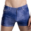 Andrew Christian Stretch Denim Shorts - Indigo