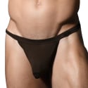 Andrew Christian String Almost Naked "Sex" Bambou Marron