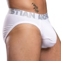 Andrew Christian Slip Big Fat Dick Bambou Blanc
