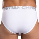 Andrew Christian Slip Big Fat Dick Bambou Blanc