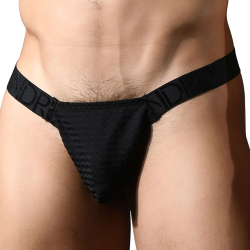 String Ring Almost Naked Martel Mesh Noir Andrew Christian