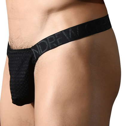 String Ring Almost Naked Martel Mesh Noir Andrew Christian