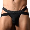 Andrew Christian Almost Naked Martel Mesh Cross Jock - Black