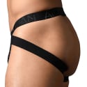 Andrew Christian Almost Naked Martel Mesh Cross Jock - Black