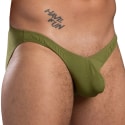 Andrew Christian Slip Almost Naked Deep V Cut Olive