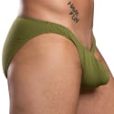 Andrew Christian Slip Almost Naked Deep V Cut Olive