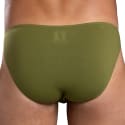 Andrew Christian Slip Almost Naked Deep V Cut Olive