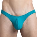 Andrew Christian Slip Almost Naked Deep V Cut Turquoise