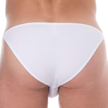 Slip Tanga Mini Coton Uni Blanc SKU