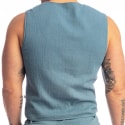 L'Homme invisible Gilet Palm Spring Bleu Alizé
