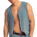 L'Homme invisible Gilet Palm Spring Bleu Alizé