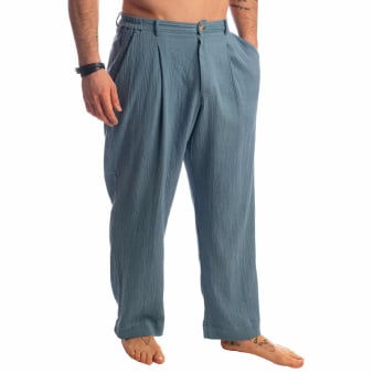 Pantalon Lounge Palm Spring Bleu Alizé