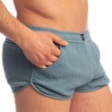 L'Homme invisible Short Split Palm Spring Bleu Alizé