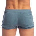 L'Homme invisible Short Split Palm Spring Bleu Alizé