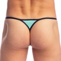 L'Homme invisible Immerssione Striptease Swim Thong - Cyan