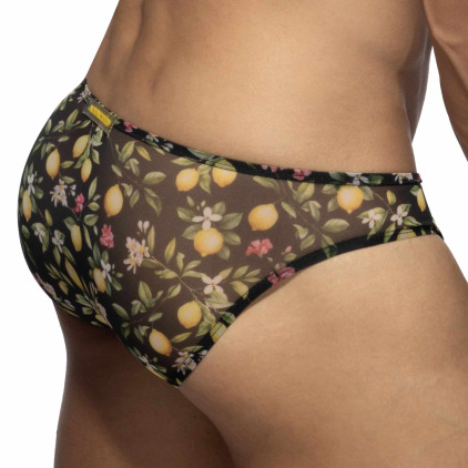 Addicted Lemon Garden Bikini Briefs - Black