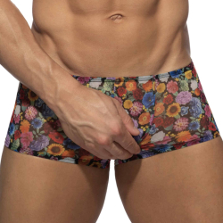 Addicted Summer Garden Trunks - Black