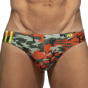 Slip de Bain Bright Camo Orange Addicted