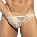 ES Collection Slip Bikini Raw Crochet Beige