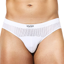 Intymen Slip Shadow Mesh Blanc