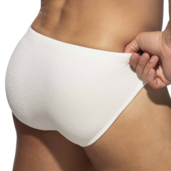 Slip de Bain Bikini Wrinky Blanc Addicted